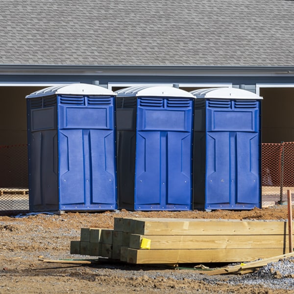 how can i report damages or issues with the porta potties during my rental period in Swisshome